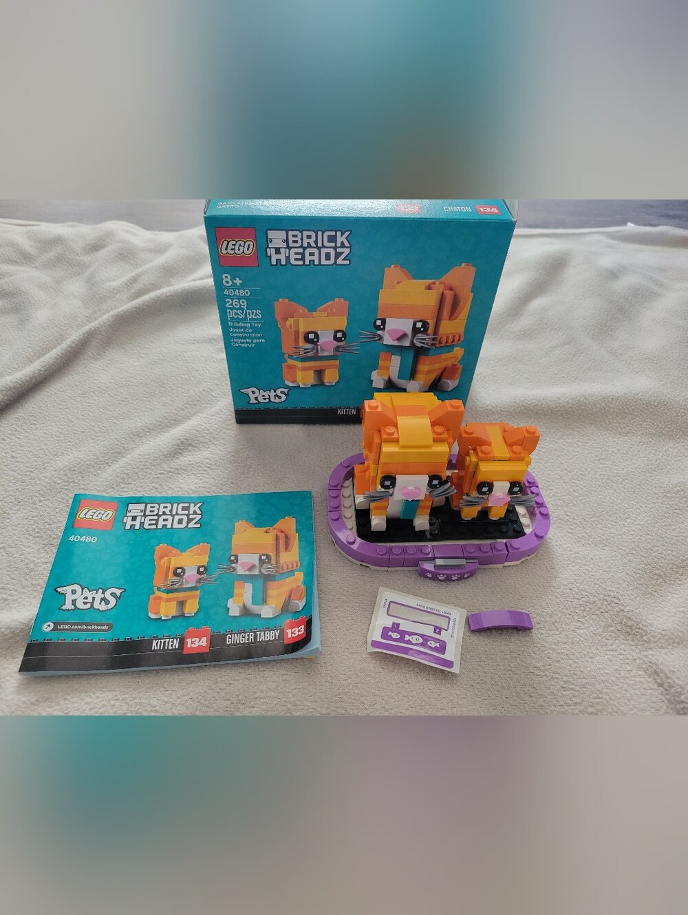 LEGO BrickHeadz Ginger Tabby Kittens - 40480